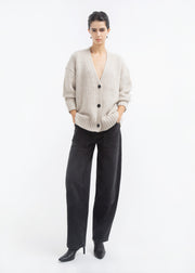 Boyfriend Cardigan in Cashmere  - Arctic - CO Collections